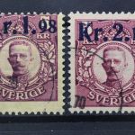 Schweden, MiNr. 107-108, gestempelt