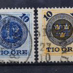 Schweden, MiNr. 34-40, gestempelt