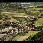 Bad Ditzenbach, Schwäb. Alb, Ortsansicht, Luftaufnahme