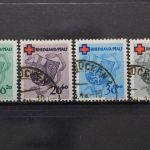 Fz. Rheinland-Pfalz, MiNr. 42-45 A, gestempelt, BPP Signatur