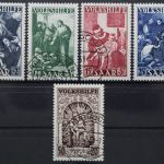 Saarland, MiNr. 267-271, gestempelt, BPP Signatur