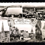 Braunau am Inn, 5 Bilderkarte mit Stadtwappen