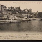 Saalfeld i. Thüringen, Grünhain von der Saale aus gesehen