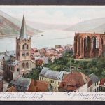 Bacharach am Rhein, Block vom Ort auf den Rhein