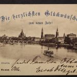 Dresden, Blick über die Elbe mit Frauenkirche, Kirchen, Altstadt