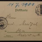 Dresden, Gruß vom 13. Deutschen Bundesschiessen 1900