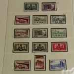 Saarland 1947-1959, postfrische fast komplette Sammlung