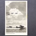 Wasserflugzeuge starten, Feldpostkarte 1944