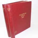 KABE, 2 rote Klemmbinder mit Aufdruck "Olympische Spiele 1988"