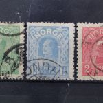 Norwegen, MiNr. 67-69, gestempelt