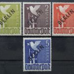 Berlin, MiNr. 17-20, Falz