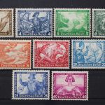 Deutsches Reich, MiNr. 499-507, Neugummi