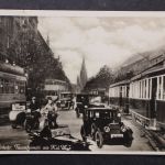 Berliner Verkehr, Tauentzienstr. am K.d.W., Busse, Autos, Straßenbahn