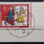 Deutschland (BRD), MiNr. 487 Ecke rechts unten FN 2, gestempelt