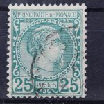 Monaco, MiNr. 6, gestempelt