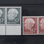 Deutschland (BRD), MiNr. 177-196 waag. Paare, 50 Pf Fotoattest, postfrisch