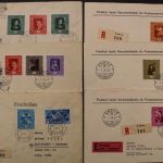 Liechtenstein, 268-276, Satz auf 6 Briefen