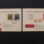 Liechtenstein, 268-276, Satz auf 6 Briefen