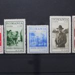 Rumänien, MiNr. 413-417, Falz