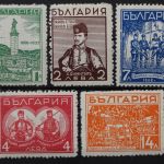 Bulgarien, MiNr. 291-295, Falz