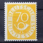 Deutschland (BRD), MiNr. 136, entfalzt