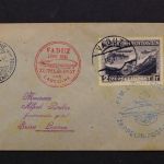 Liechtenstein, MiNr. 115 Zeppelin-Post, Brief