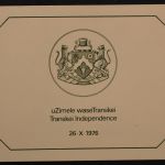 Transkei, MiNr. 18-21 Klappkarte, ESST