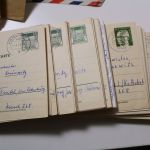 Belege, Karten, Ansichtskarten - großer Karton voll Material