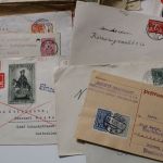 Belege, Karten, Ansichtskarten - großer Karton voll Material