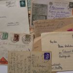 Belege, Karten, Ansichtskarten - großer Karton voll Material