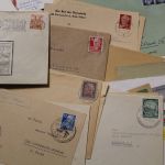 Belege, Karten, Ansichtskarten - großer Karton voll Material