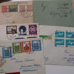 Belege, Karten, Ansichtskarten - großer Karton voll Material