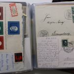 Belege, Karten, Ansichtskarten - großer Karton voll Material