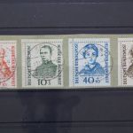 Deutschland (BRD), MiNr. 222-225, zentrisch Berlin, Briefstück