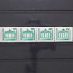 DDR, MiNr. 3346 R, 6er Streifen, ZN 755 + 0760