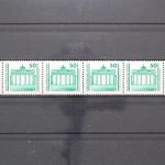 DDR, MiNr. 3346 R, 6er Streifen, ZN 0800 + 805