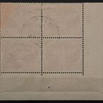 Feldpost, MiNr. 2 A, 4er Block Ecke links unten mit HAN, gestempelt