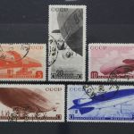 Sowjetunion, MiNr. 483-487, gestempelt