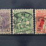Schweiz, MiNr. 133-135, gestempelt