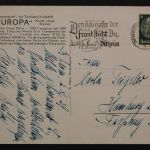 Abfahrt des Expressdampfers "EUROPA"