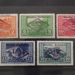 Albanien, MiNr. 90-94, Falz