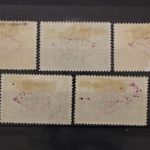 Albanien, MiNr. 90-94, Falz
