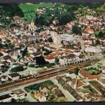 Weinfelden, Flugaufnahme, Ortsansicht, Bahngleise