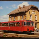 Einmotoriger Schienenbus 795 240 im Bahnhof Fürth/Odw.