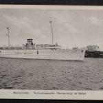 Swinemünde, Turbinendampfer "Tannenberg" im Hafen