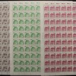 Berlin, MiNr. 611 A, 614-615 A, 100er Bogen, postfrisch