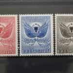 Albanien, MiNr. 500-502, Falz