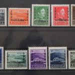 Albanien, MiNr. 242-251, Falz