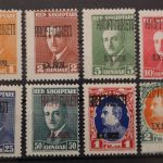 Albanien, MiNr. 202-209, Falz