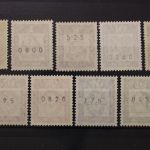 Berlin, MiNr. 199-210 R, 9 Werte mit Zählnummer, postfrisch
